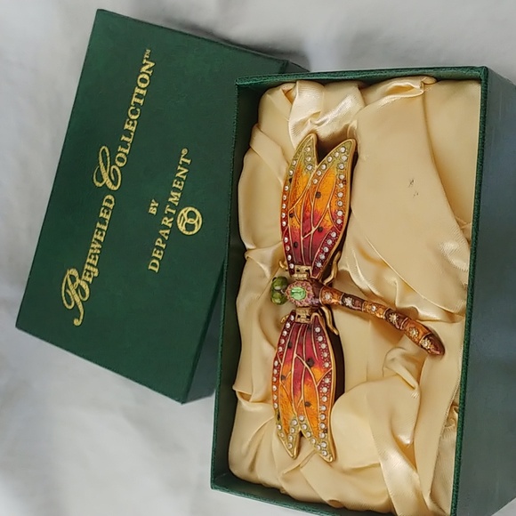 Department 56 Accessories - Firefly Jeweled Trinket Box